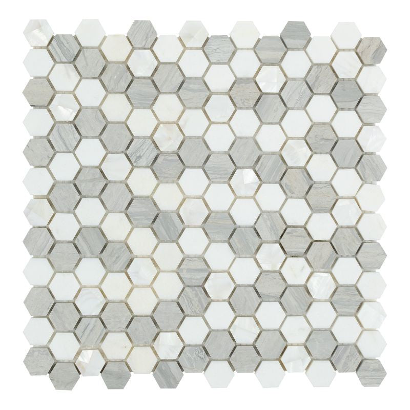 Anthology D-Lux Pearl 12" x 12" Hexagon Mosaic