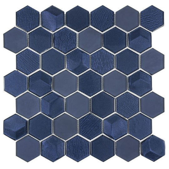 Anthology Monet Magic 12" x 13" Hexagon Mosaic
