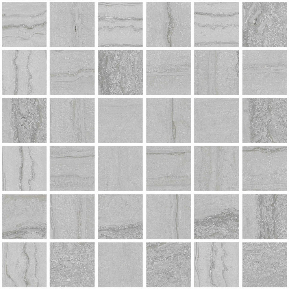 Tesoro 12" x 12" Memento Rectified Polished Porcelain 2" Mosaic