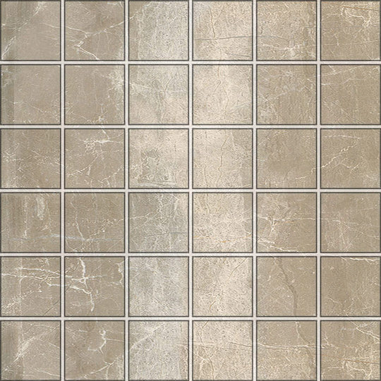 Tesoro 12" x 12" Nuance Rectified Polished Porcelain 2" Mosaic
