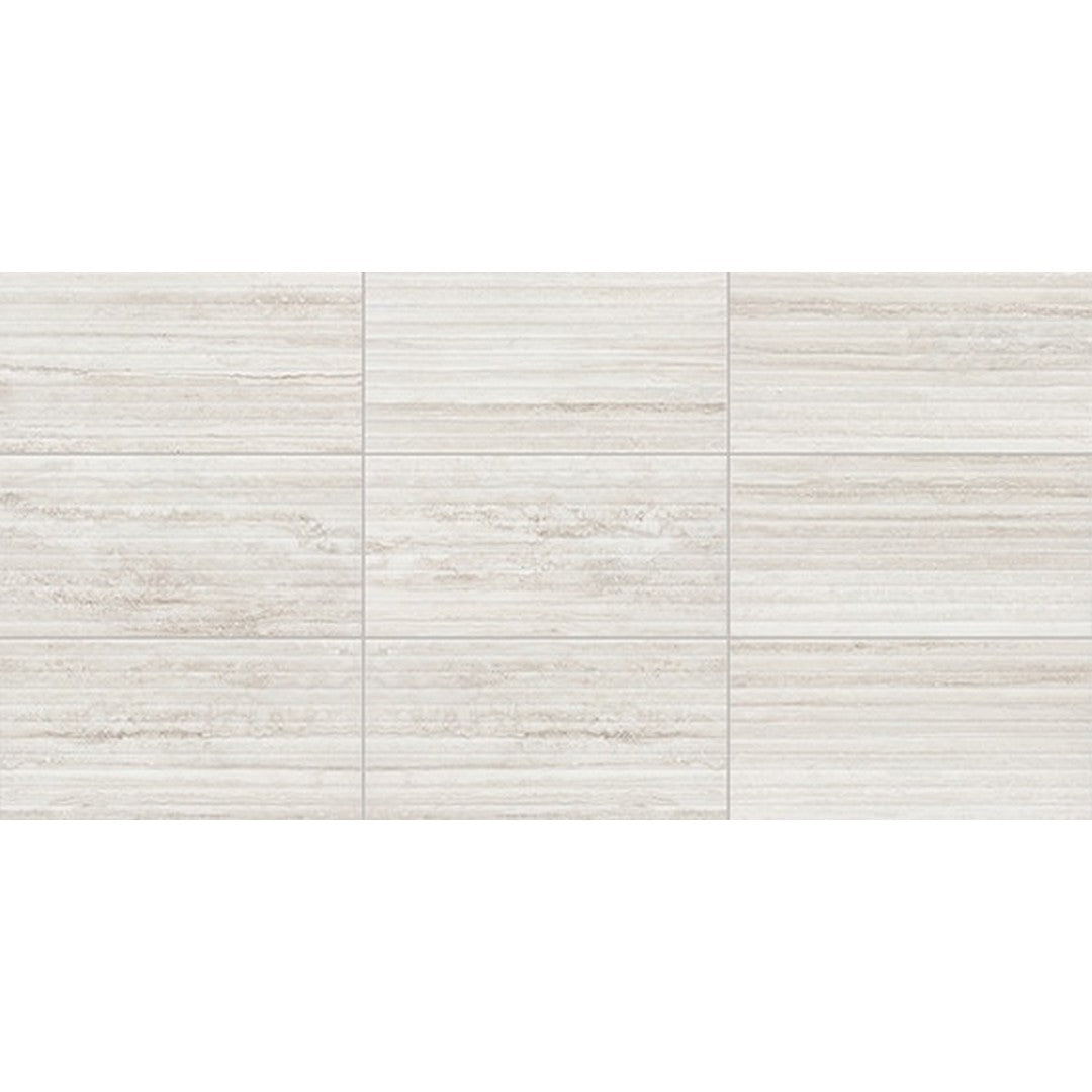 American Olean 12" x 24" Reservorio Matte Ceramic Fluted Wall Tile