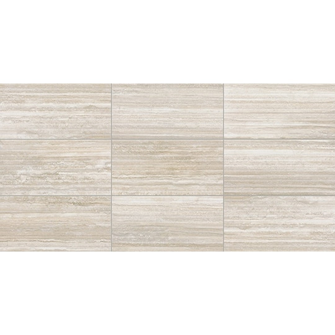 American Olean 12" x 24" Reservorio Matte Ceramic Fluted Wall Tile
