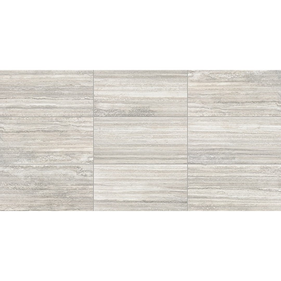 American Olean 12" x 24" Reservorio Matte Ceramic Fluted Wall Tile