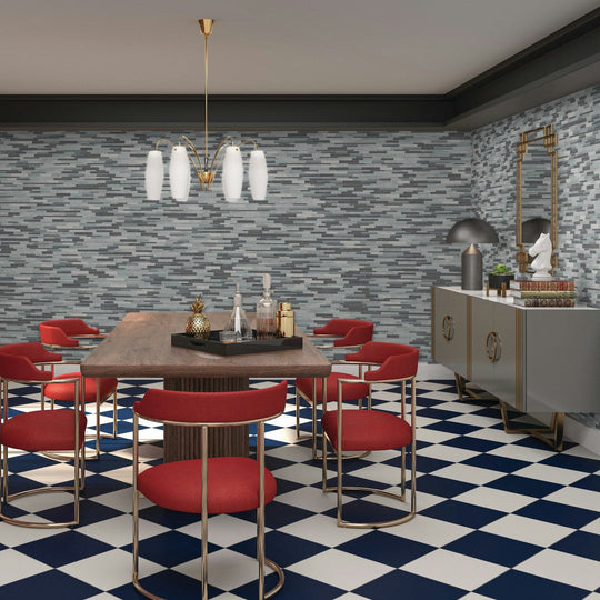 American-Olean-13.25-x-11.75-Serentina-Glossy-Glass-&-Stone-Random-Linear-MosaicZen