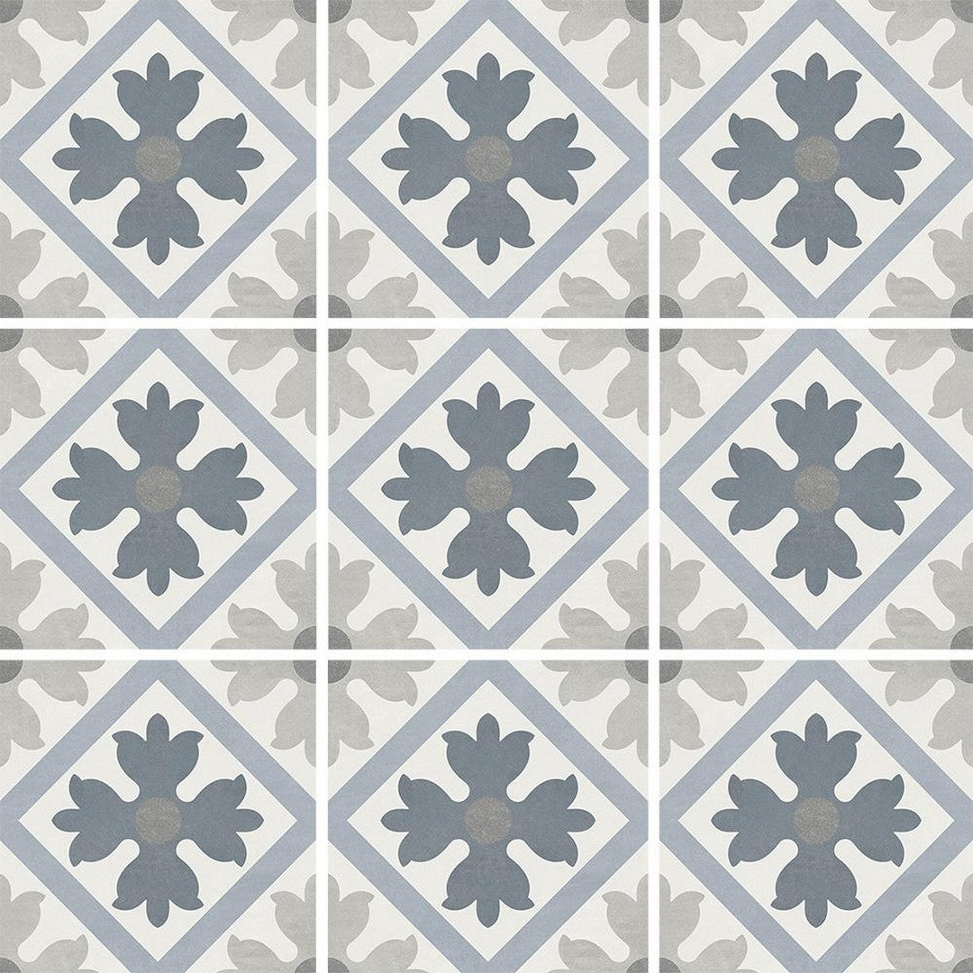 Tesoro 6" x 6" Fiore Directional Pattern Porcelain Tile