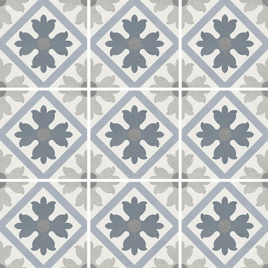 Tesoro 6" x 6" Fiore Directional Pattern Porcelain Tile