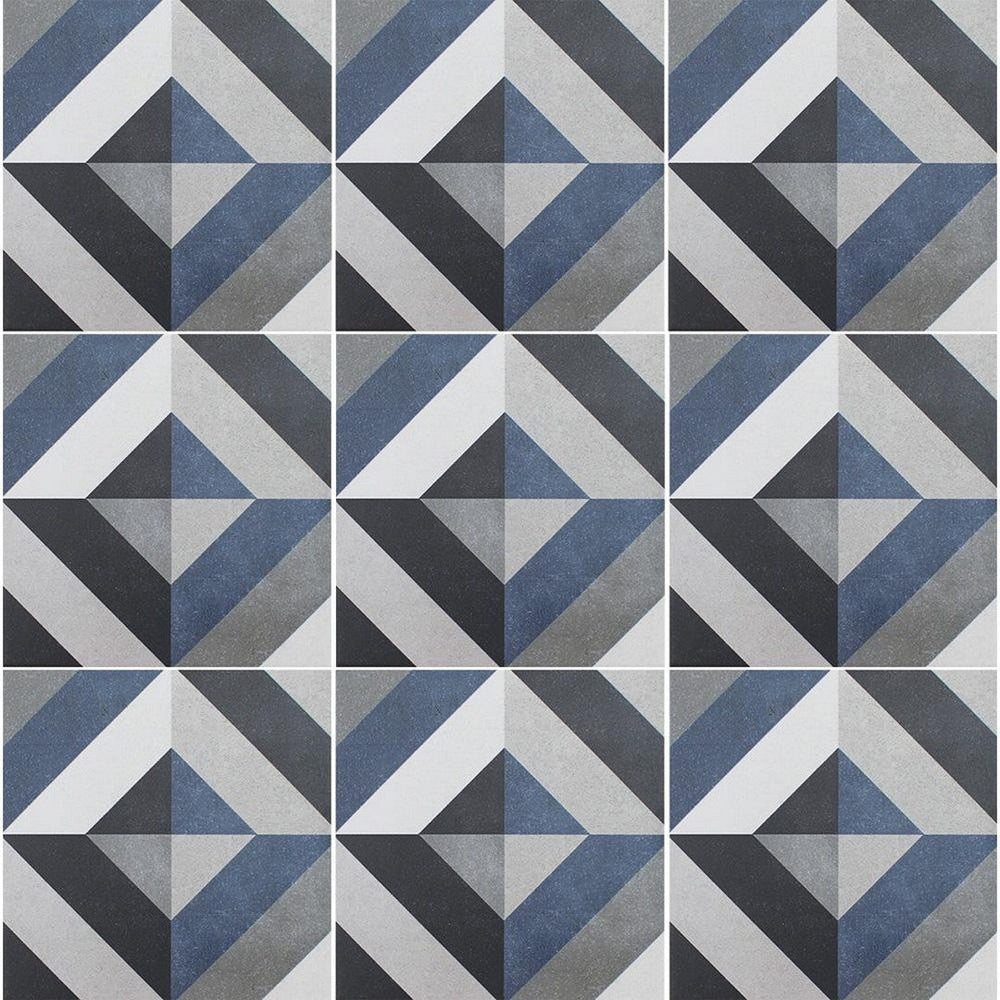Tesoro 6" x 6" Fleur Geometric Porcelain Tile