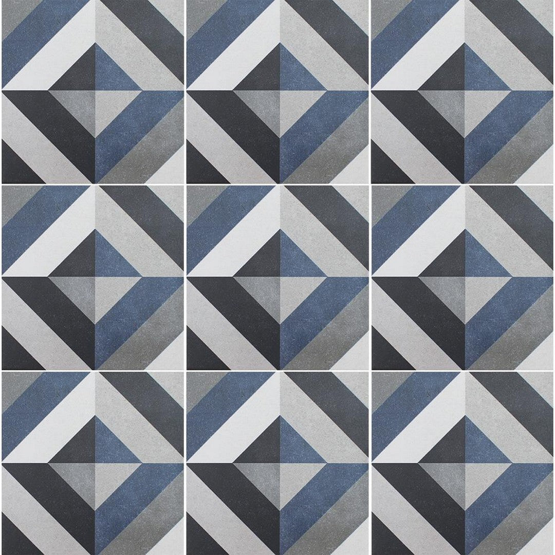 Tesoro 6" x 6" Fleur Geometric Porcelain Tile