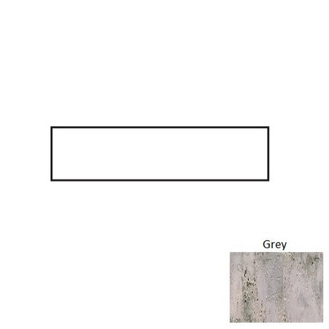 Tesoro 3" x 12" Grunge Pressed Ceramic Bullnose