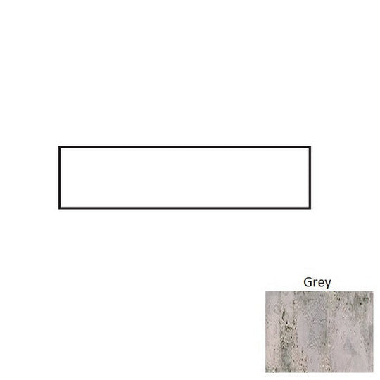 Tesoro 3" x 12" Grunge Pressed Ceramic Bullnose