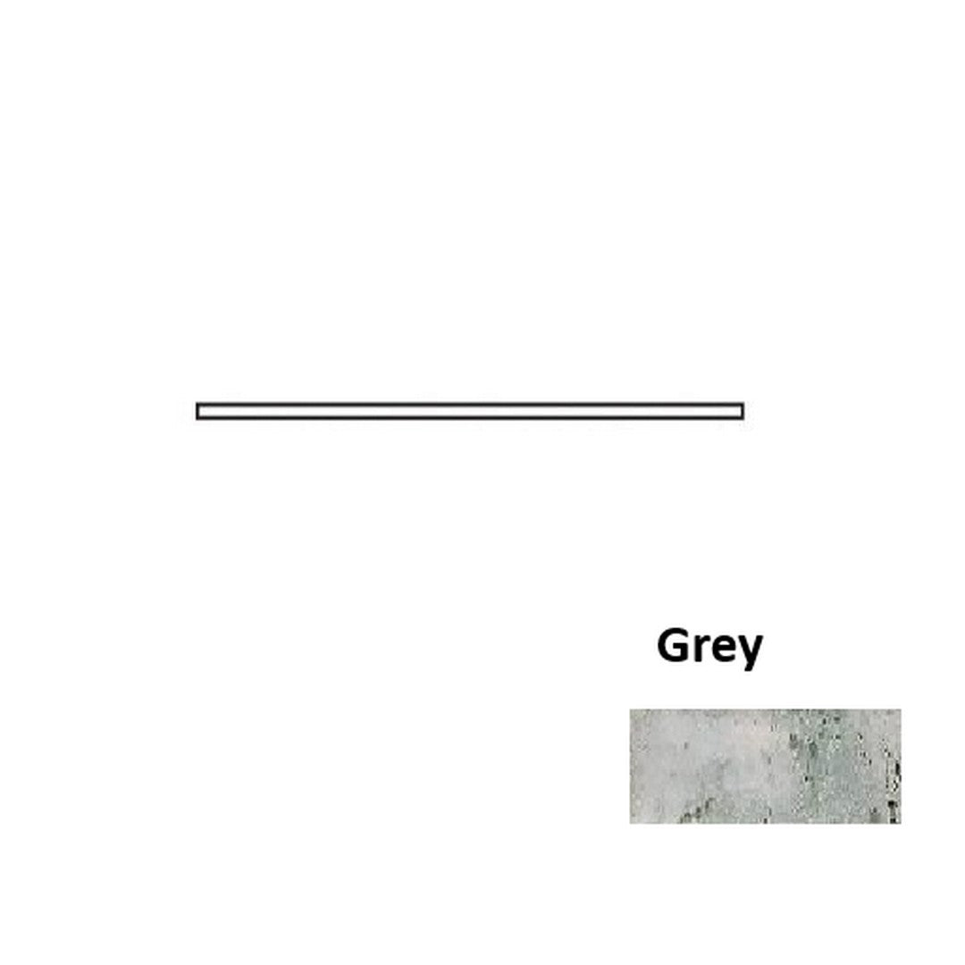 Tesoro 0.625" x 12" Grunge Pressed Ceramic Quarter