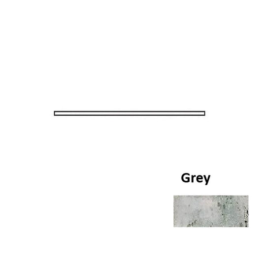 Tesoro 0.625" x 12" Grunge Pressed Ceramic Quarter