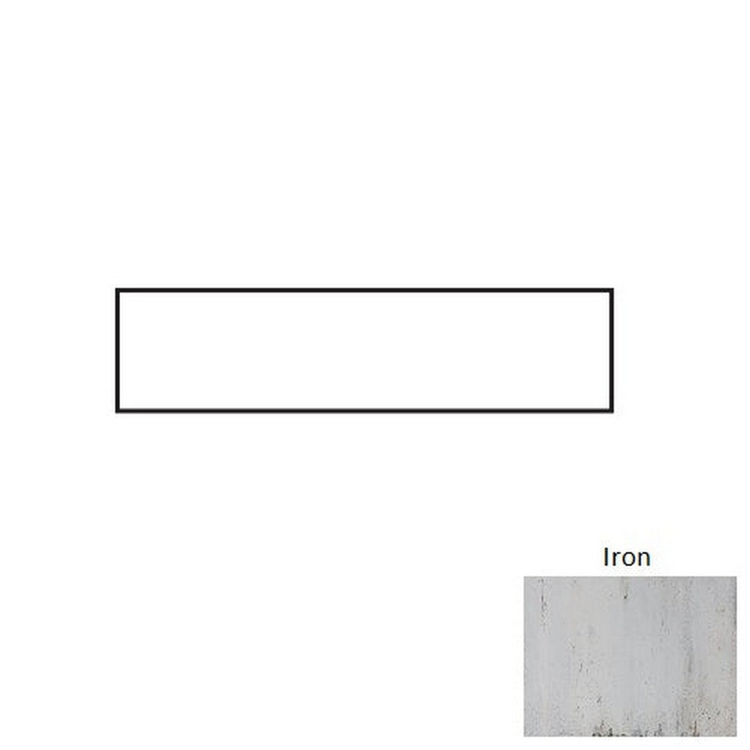 Tesoro 3" x 12" Grunge Pressed Ceramic Bullnose