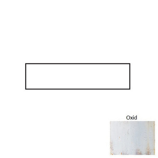 Tesoro 3" x 12" Grunge Pressed Ceramic Bullnose