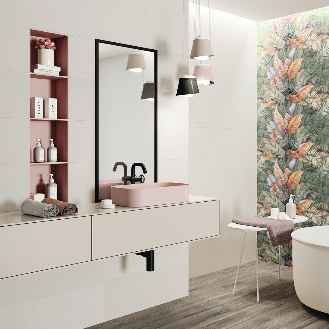 Tesoro-12-x-36-Kentia-Rectified-Glossy-Ceramic-Tile-Crayon-White
