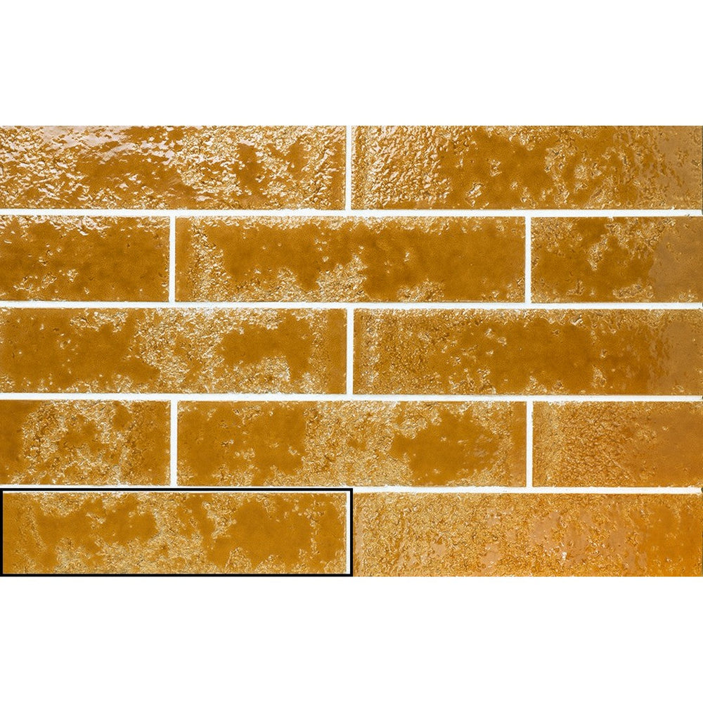 Tesoro-2.5-x-10-Pukka-Pressed-Glossy-Painted-Brick-Ceramic-Wall-Tile-Amber