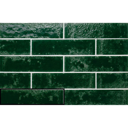 Tesoro-2.5-x-10-Pukka-Pressed-Glossy-Painted-Brick-Ceramic-Wall-Tile-Basil-Green
