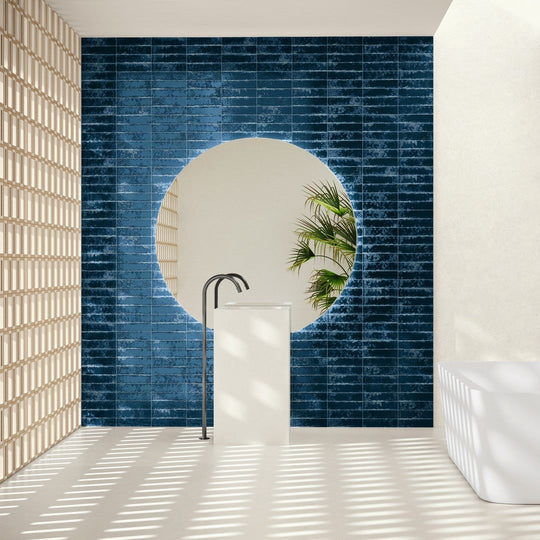 Tesoro-2.5-x-10-Pukka-Pressed-Glossy-Painted-Brick-Ceramic-Wall-Tile-Prussian-Blue