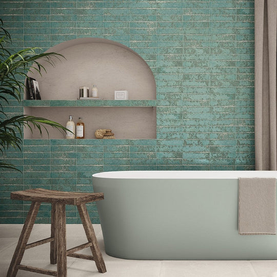 Tesoro-2.5-x-10-Pukka-Pressed-Glossy-Painted-Brick-Ceramic-Wall-Tile-Teal-Blue