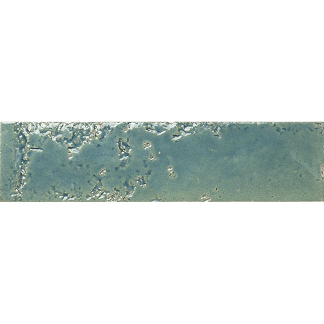 Tesoro 2.5" x 10" Pukka Pressed Glossy Painted Brick Ceramic Wall Tile