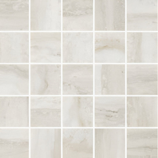 Panaria Ceramica 12" x 12" Flow Natural Porcelain 2.4" Mosaic