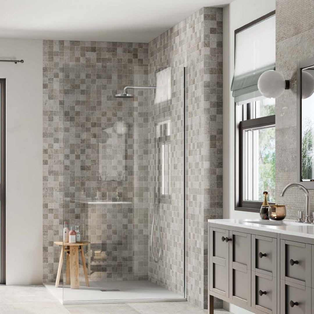 Panaria-Ceramica-12-x-12-Home-Rectified-Natural-Porcelain-2.4-Mosaic-Grey-Range