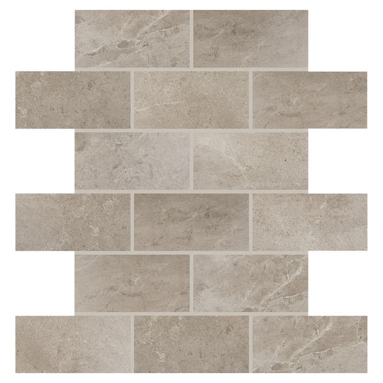 Daltile Advantage 12" x 12" Matte Ceramic 2x4" Brick Joint Mosaic