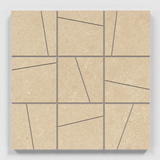 Crossville 12" x 12" Argent 2.0 Unpolished Porcelain 4" Random Angle Mosaic