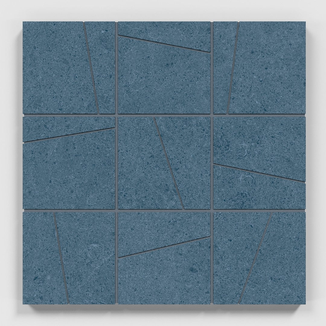 Crossville 12" x 12" Argent 2.0 Unpolished Porcelain 4" Random Angle Mosaic