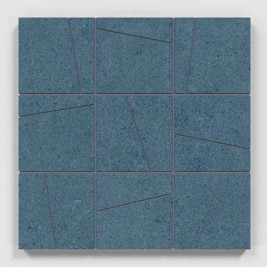 Crossville 12" x 12" Argent 2.0 Unpolished Porcelain 4" Random Angle Mosaic