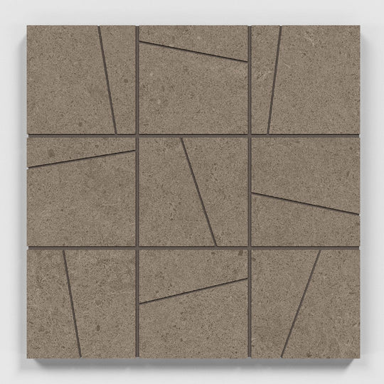 Crossville 12" x 12" Argent 2.0 Unpolished Porcelain 4" Random Angle Mosaic