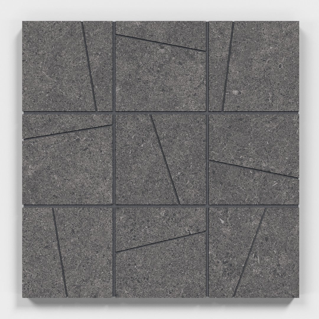 Crossville 12" x 12" Argent 2.0 Unpolished Porcelain 4" Random Angle Mosaic