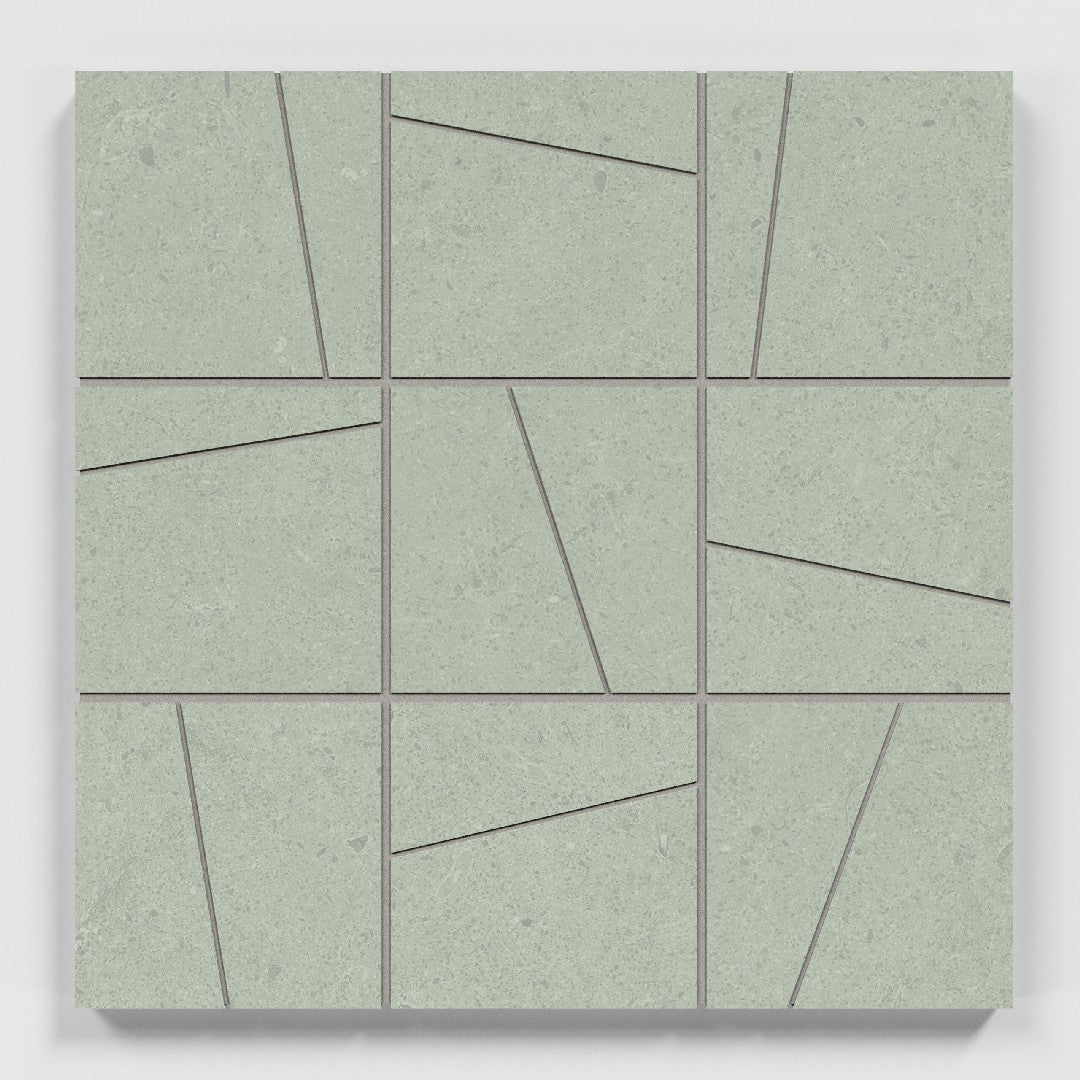 Crossville 12" x 12" Argent 2.0 Unpolished Porcelain 4" Random Angle Mosaic