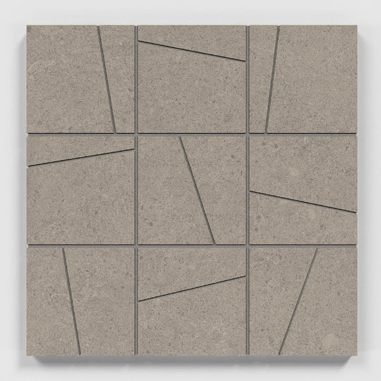 Crossville 12" x 12" Argent 2.0 Unpolished Porcelain 4" Random Angle Mosaic
