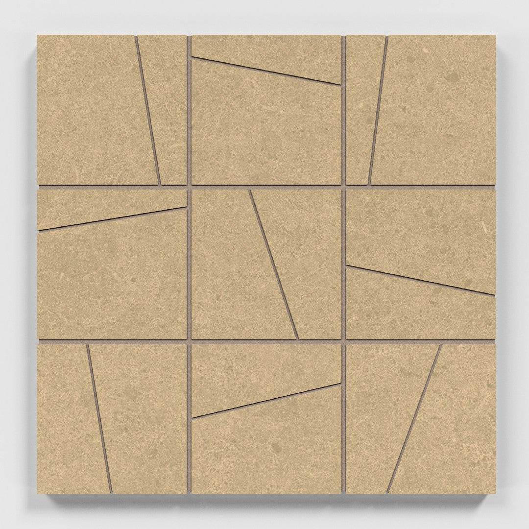 Crossville 12" x 12" Argent 2.0 Unpolished Porcelain 4" Random Angle Mosaic