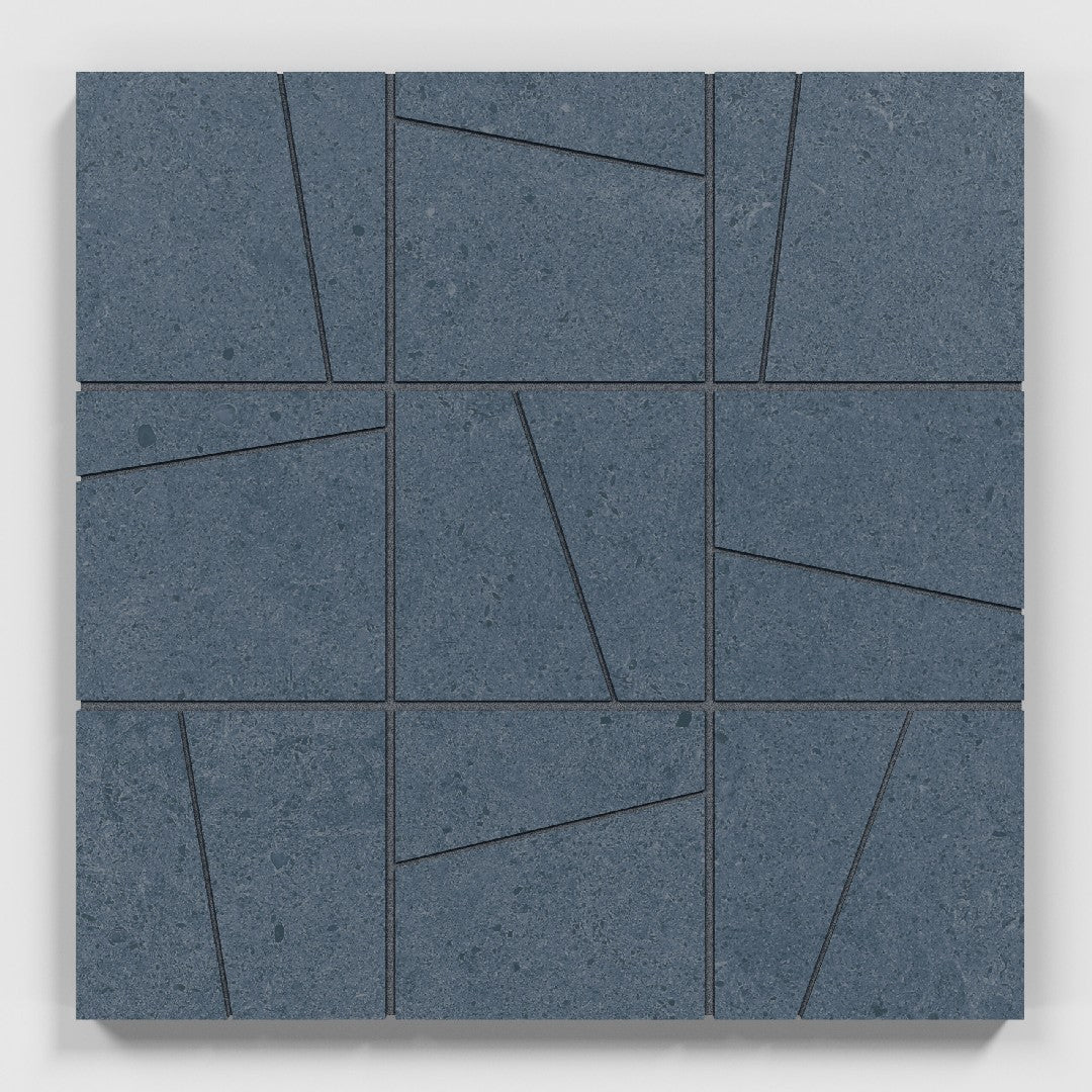 Crossville 12" x 12" Argent 2.0 Unpolished Porcelain 4" Random Angle Mosaic