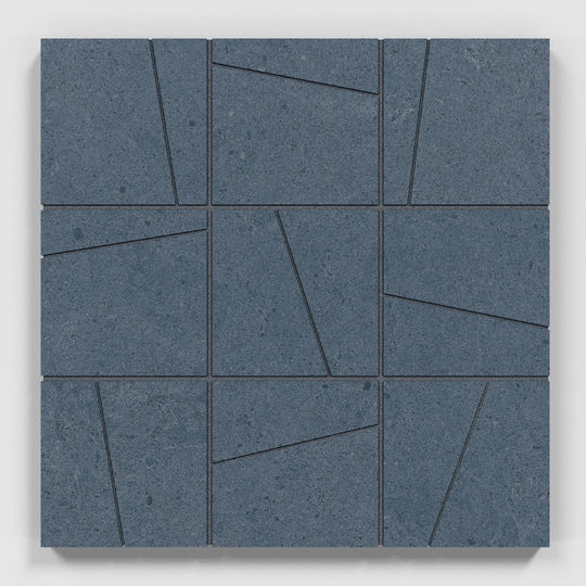Crossville 12" x 12" Argent 2.0 Unpolished Porcelain 4" Random Angle Mosaic