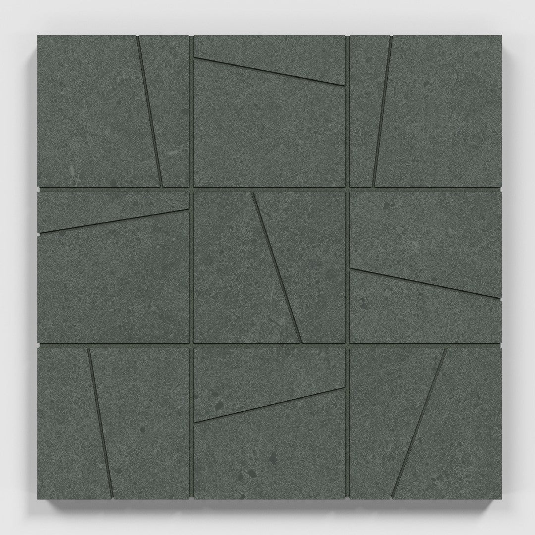 Crossville 12" x 12" Argent 2.0 Unpolished Porcelain 4" Random Angle Mosaic