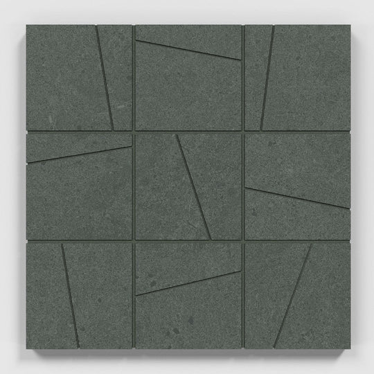 Crossville 12" x 12" Argent 2.0 Unpolished Porcelain 4" Random Angle Mosaic