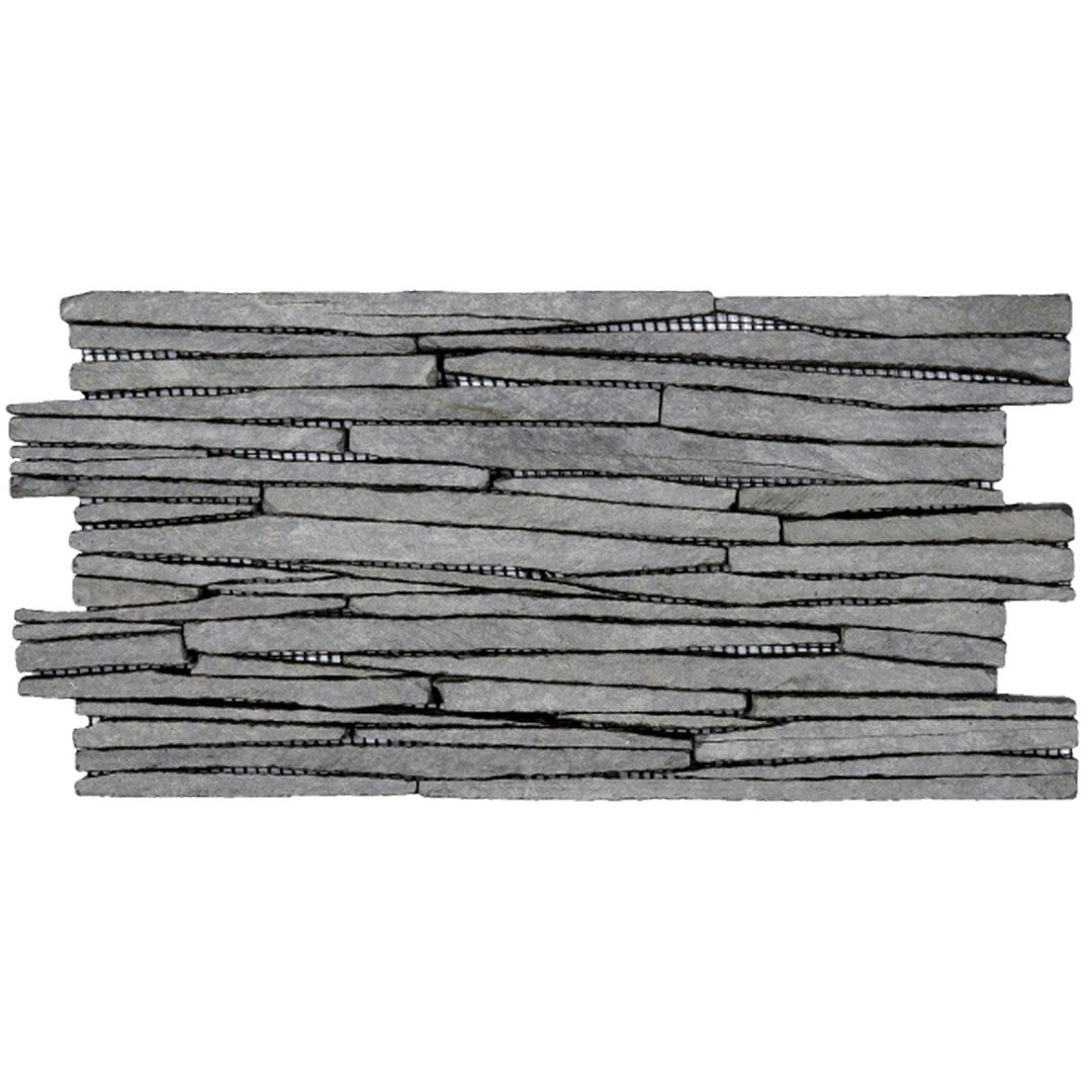 Bati Orient 6" x 12" Opus Floor Wall Sliced Slate Mosaic