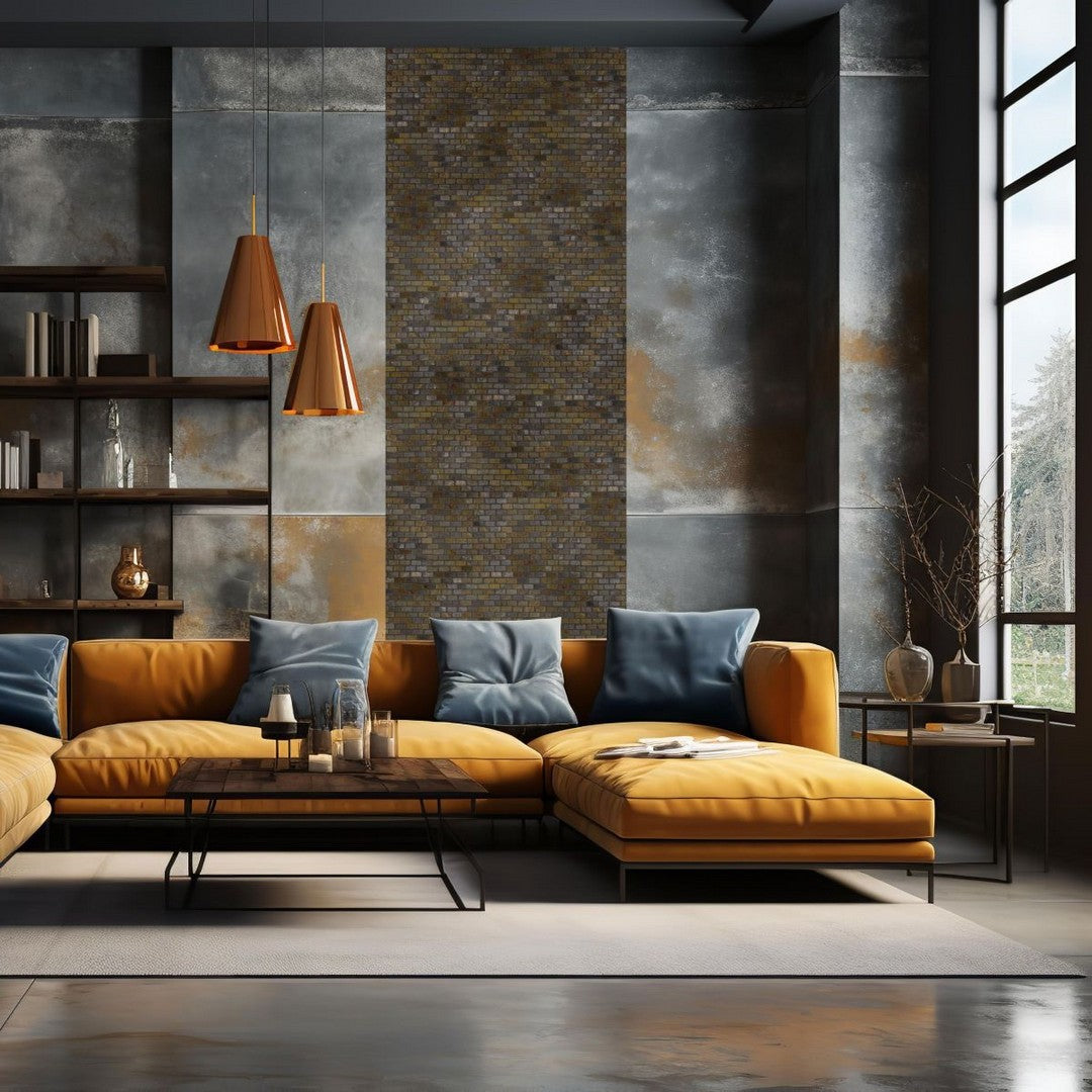 Bati-Orient-12-x-12-White-&-Grey-Marble-Classic-Brick-Slate-Mosaic-Rust