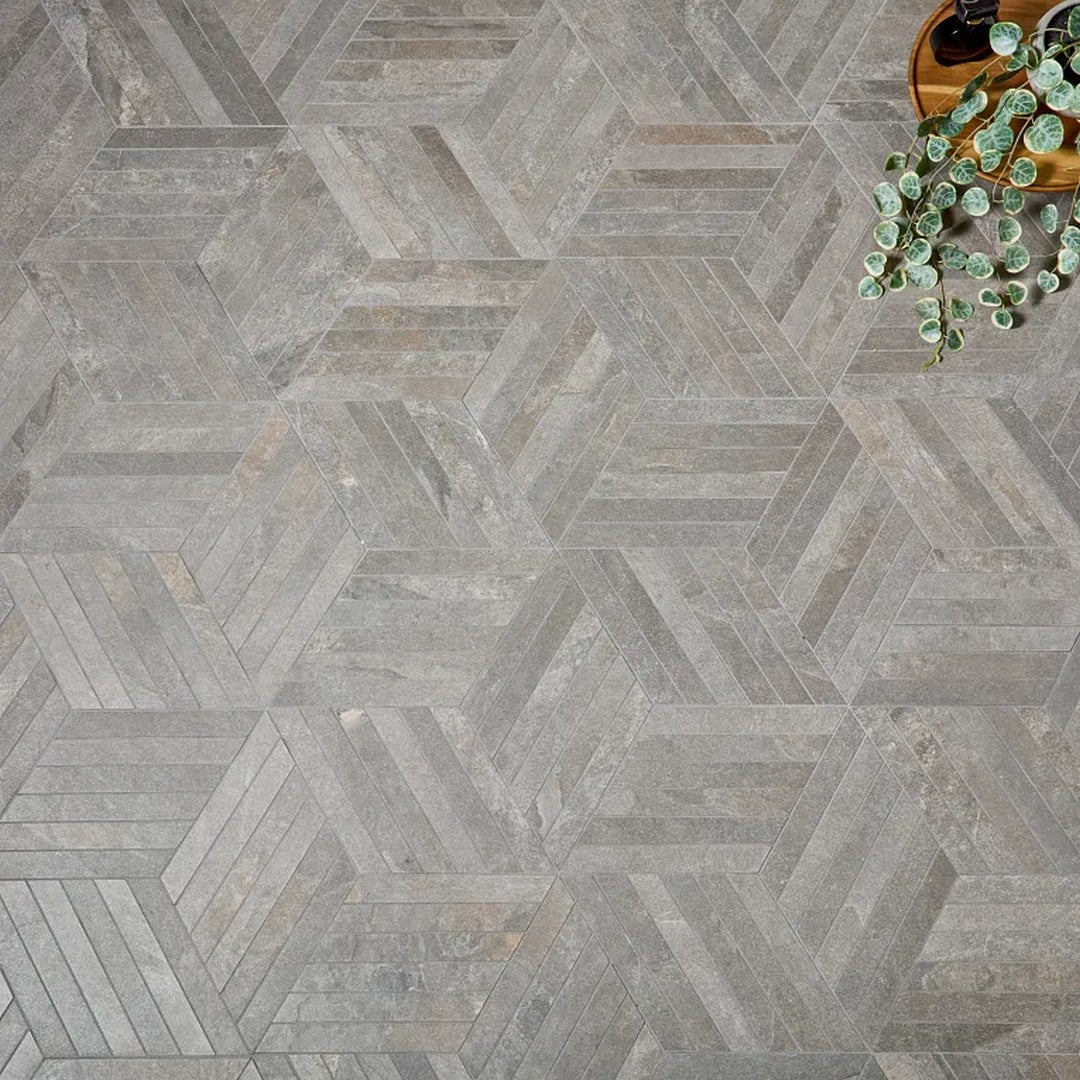 Arizona-16-x-18-Canyon-Matte-Rectified-Porcelain-Hexagon-Mosaic-Black