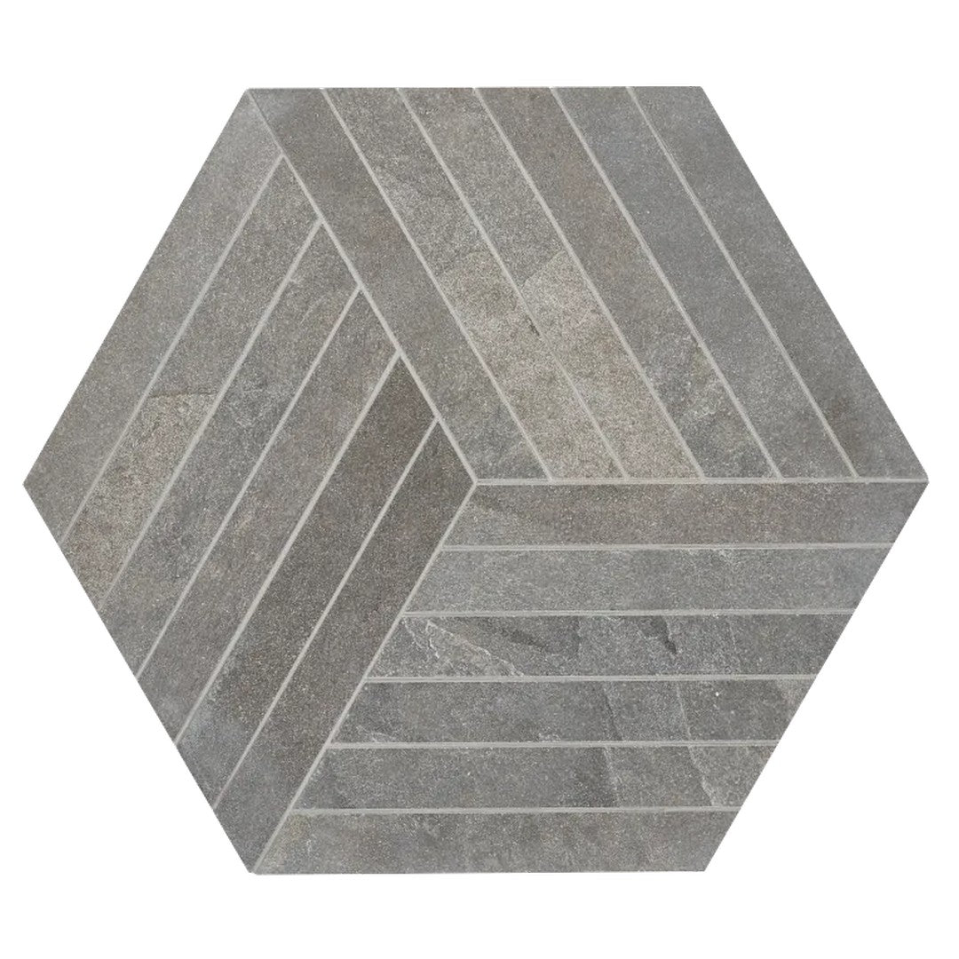 Arizona 16" x 18" Canyon Matte Rectified Porcelain Hexagon Mosaic