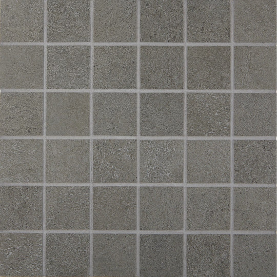 Arizona 12" x 12" Cemento Rasato Matte Porcelain 2" Mosaic