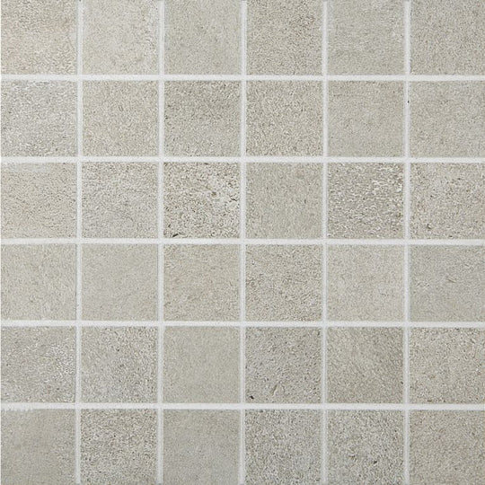 Arizona 12" x 12" Cemento Rasato Matte Porcelain 2" Mosaic
