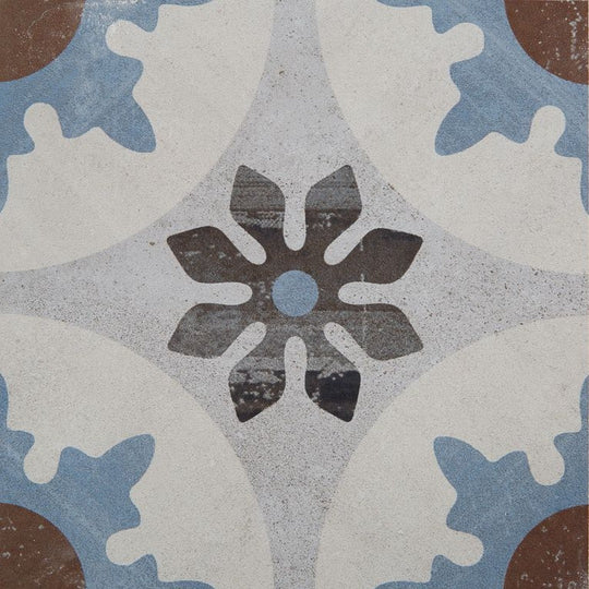 Arizona 8" x 8" Cementine Posa Matte Rectified Glazed Porcelain Deco Tile