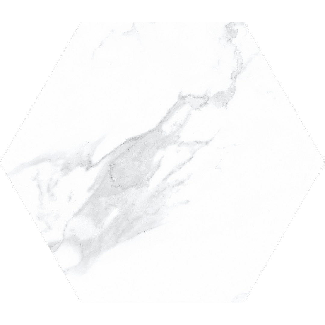 Tesoro 8.25" x 9.75" Nusa Pressed Matte Porcelain Hexagon Tile