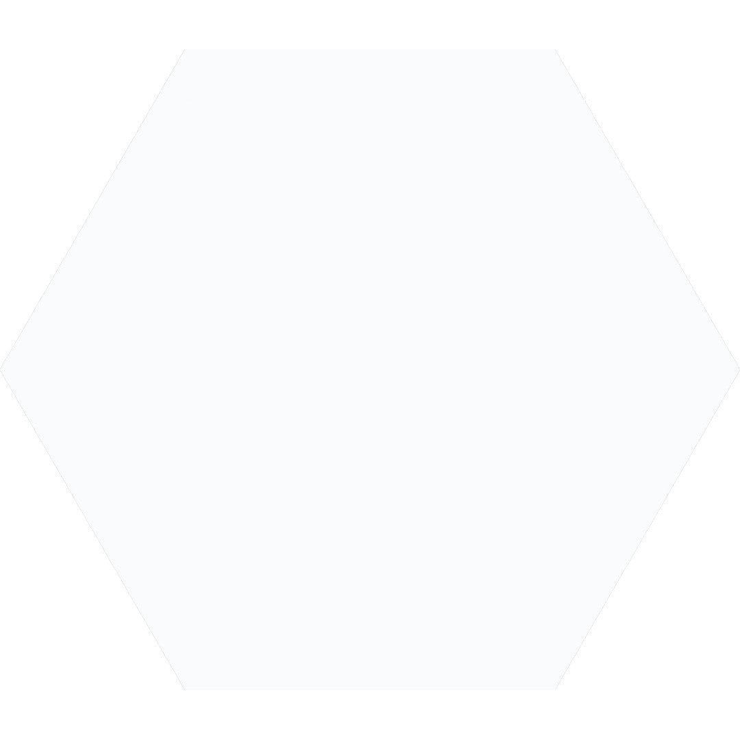 Tesoro 8.25" x 9.75" Nusa Pressed Matte Porcelain Hexagon Tile