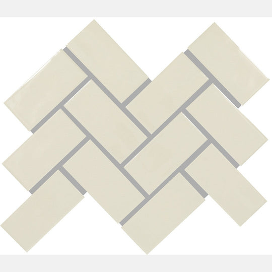 Marazzi Artezen 2" x 4" Glossy Herringbone Mosaic