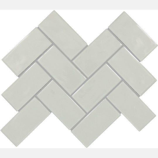 Marazzi Artezen 2" x 4" Glossy Herringbone Mosaic